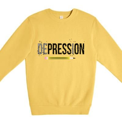 Depression Pencil Premium Crewneck Sweatshirt