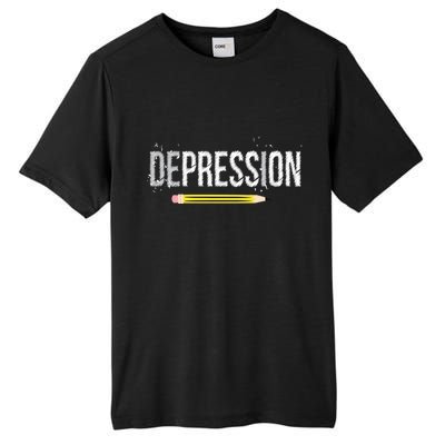 Depression Pencil Tall Fusion ChromaSoft Performance T-Shirt