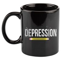 Depression Pencil 11oz C Handle Ceramic Mug