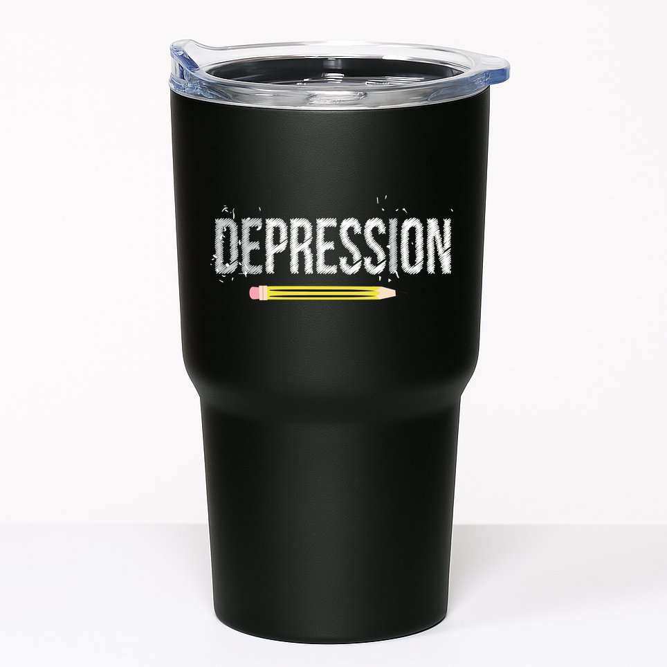 Depression Pencil Tumbler