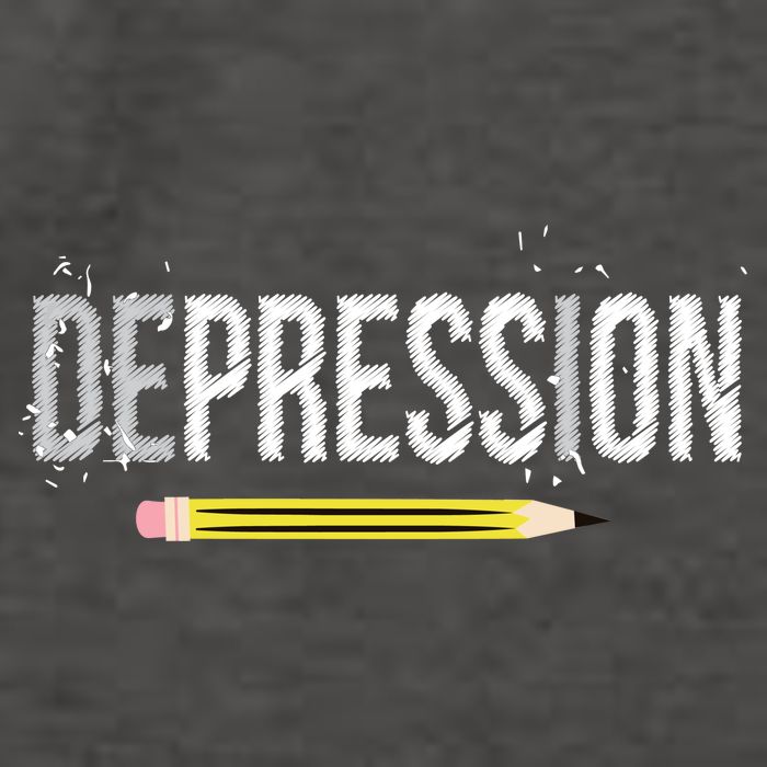 Depression Pencil Vector Backpack