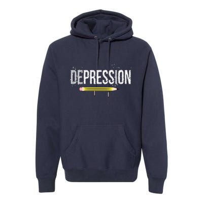 Depression Pencil Premium Hoodie