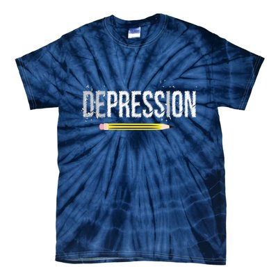 Depression Pencil Tie-Dye T-Shirt