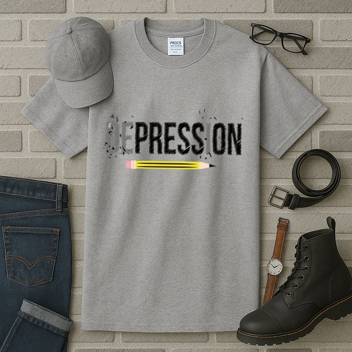 Depression Pencil Tall T-Shirt