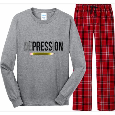 Depression Pencil Long Sleeve Pajama Set