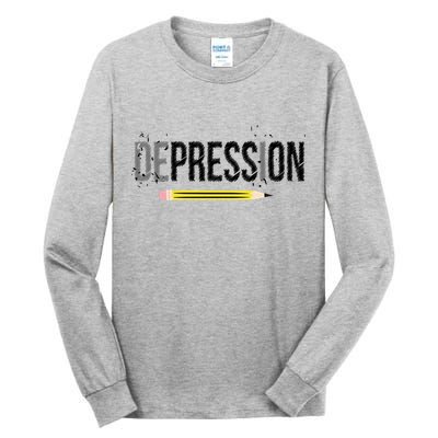 Depression Pencil Tall Long Sleeve T-Shirt