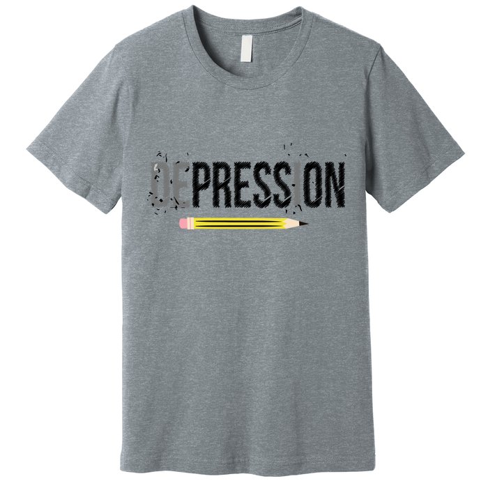 Depression Pencil Premium T-Shirt