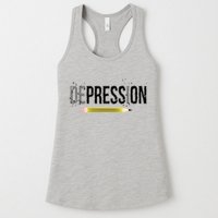 Depression Pencil Womens Tank Top