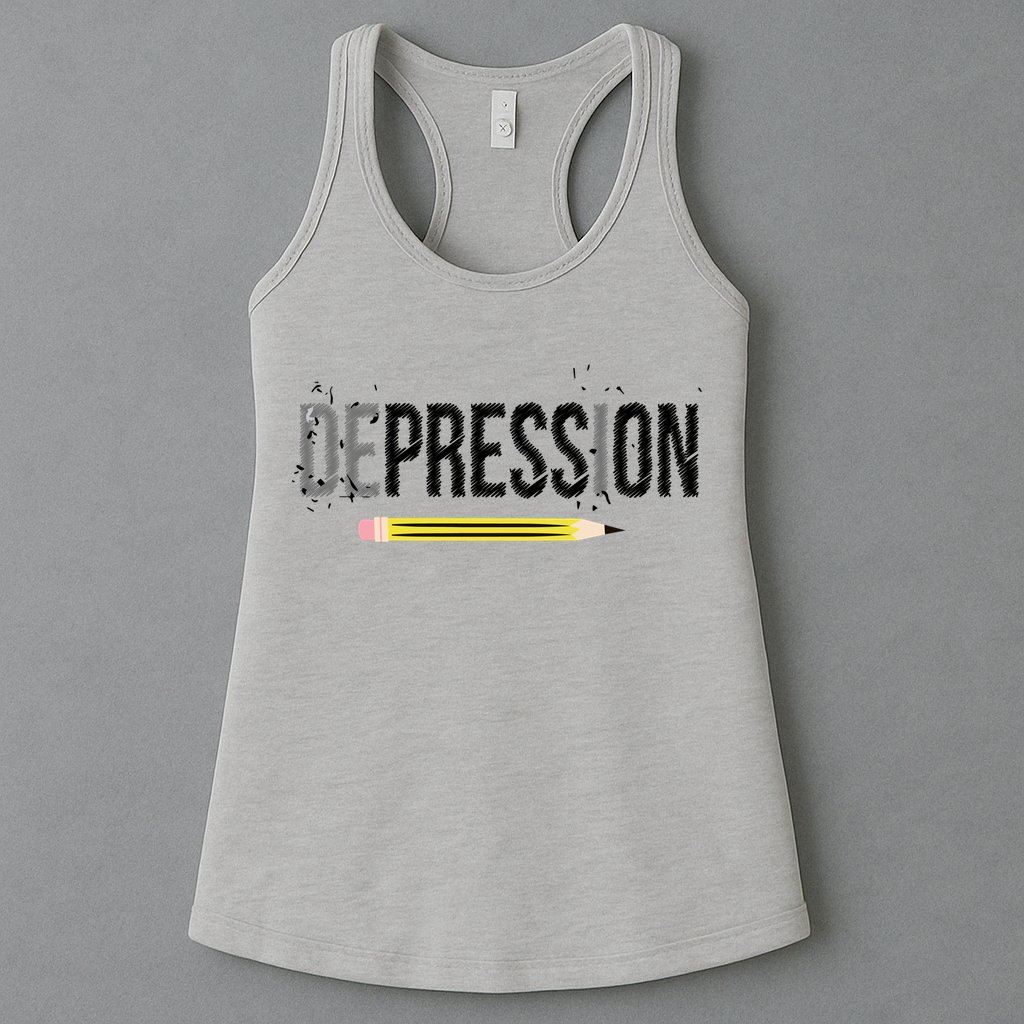 Depression Pencil Womens Tank Top