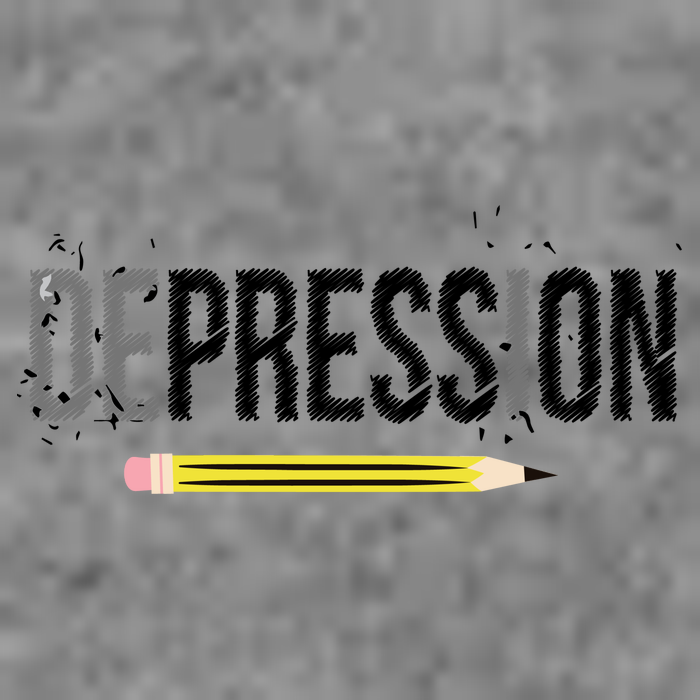 Depression Pencil Womens Tank Top