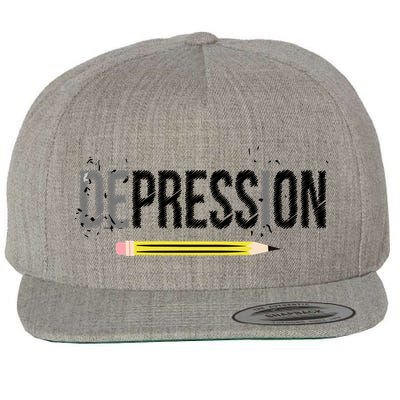 Depression Pencil Wool Snapback Cap