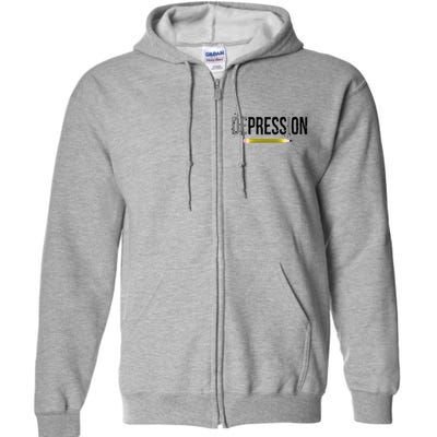 Depression Pencil Full Zip Hoodie