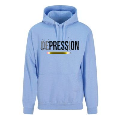 Depression Pencil Unisex Surf Hoodie