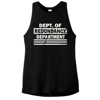 Dept. Of Redundancy Deparment Ladies PosiCharge Tri-Blend Wicking Tank