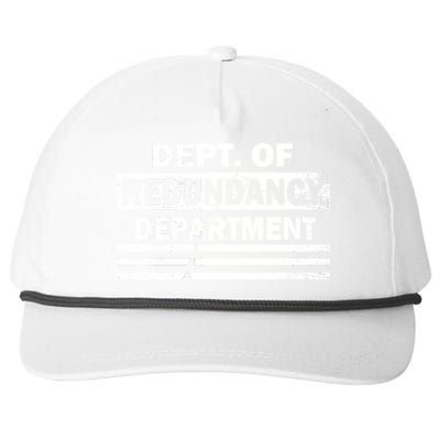 Dept. Of Redundancy Deparment Snapback Five-Panel Rope Hat