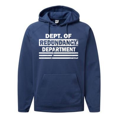 Dept. Of Redundancy Deparment Performance Fleece Hoodie