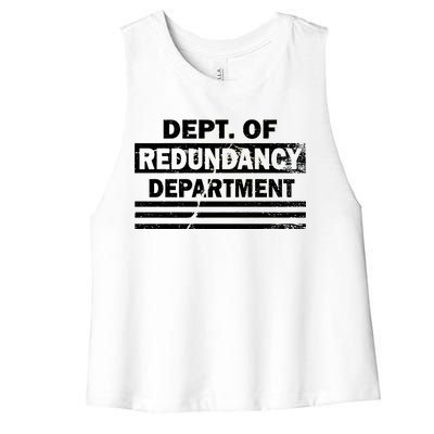 Dept. Of Redundancy Deparment Women's Racerback Cropped Tank