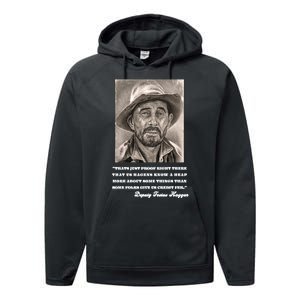 Deputy Festus Haggen Quote Performance Fleece Hoodie