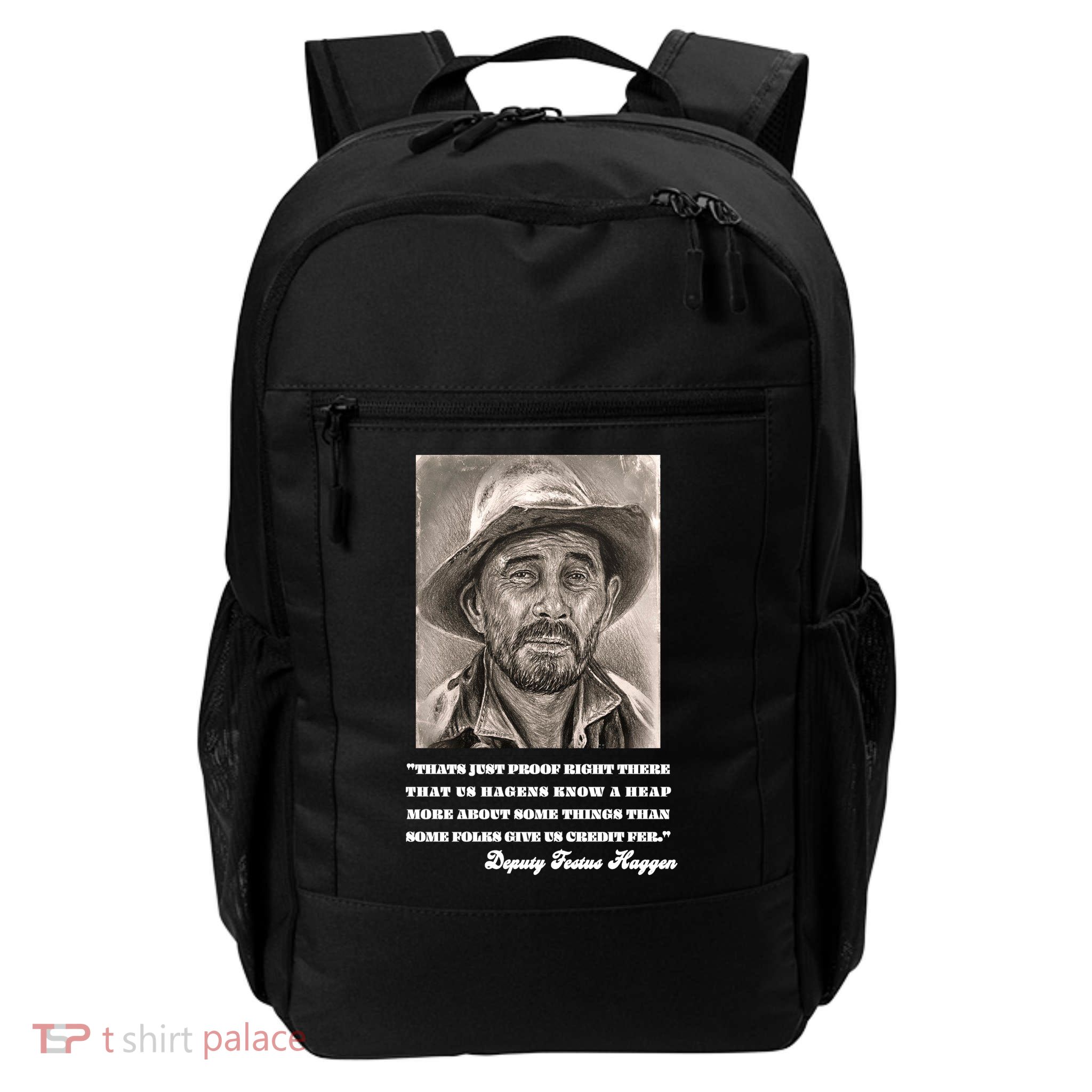 Deputy Festus Haggen Quote Backpack