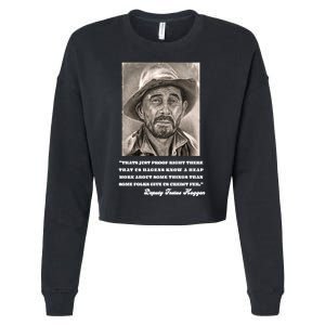 Deputy Festus Haggen Quote Cropped Pullover Crew