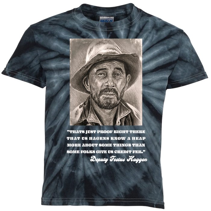 Deputy Festus Haggen Quote Kids Tie-Dye T-Shirt