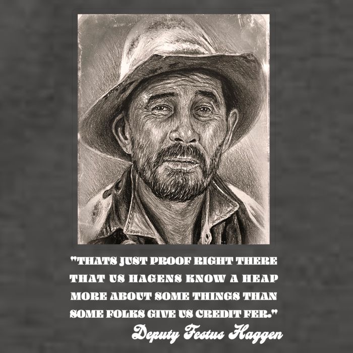 Deputy Festus Haggen Quote Vector Backpack