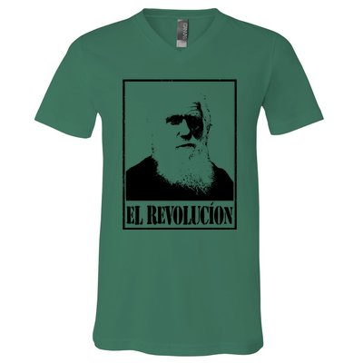 Darwin El Revolucion V-Neck T-Shirt