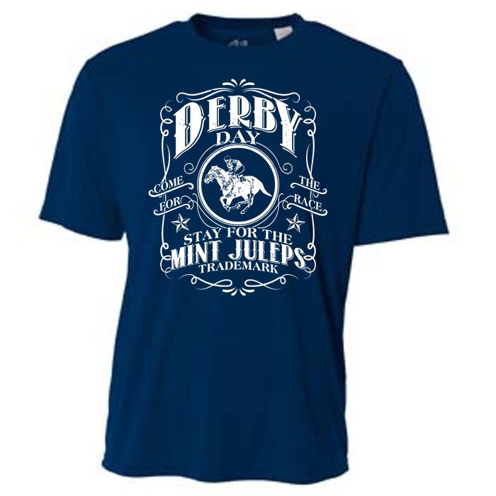 Derby Day Come For The Race Stay For The Mint Juleps Cooling Performance Crew T-Shirt