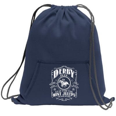 Derby Day Come For The Race Stay For The Mint Juleps Sweatshirt Cinch Pack Bag