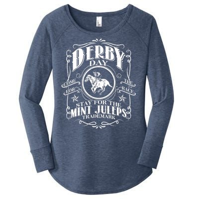 Derby Day Come For The Race Stay For The Mint Juleps Women's Perfect Tri Tunic Long Sleeve Shirt