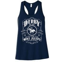 Derby Day Come For The Race Stay For The Mint Juleps Women's Racerback Tank