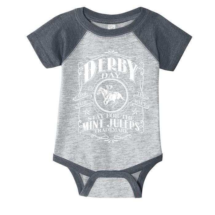 Derby Day Come For The Race Stay For The Mint Juleps Infant Baby Jersey Bodysuit