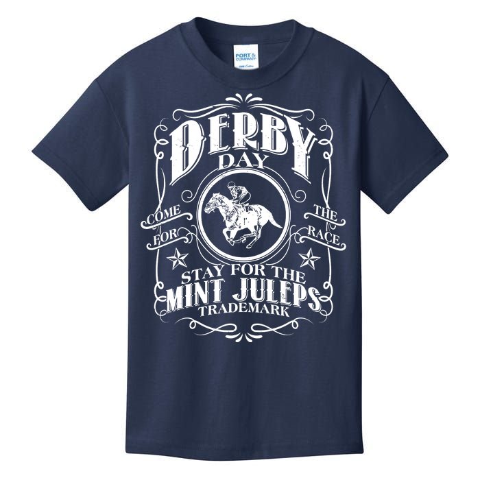 Derby Day Come For The Race Stay For The Mint Juleps Kids T-Shirt