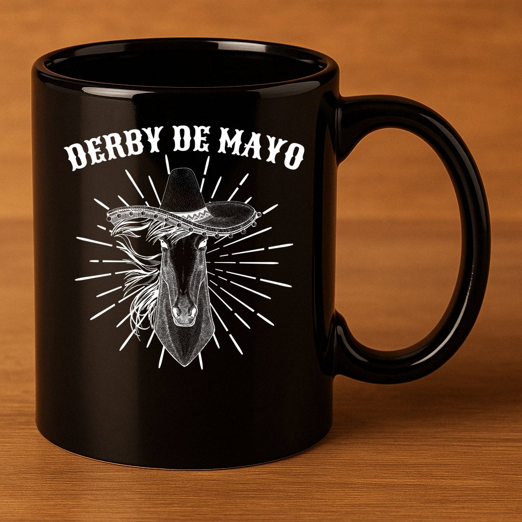 Derby De Mayo Horse  11oz C Handle Ceramic Mug