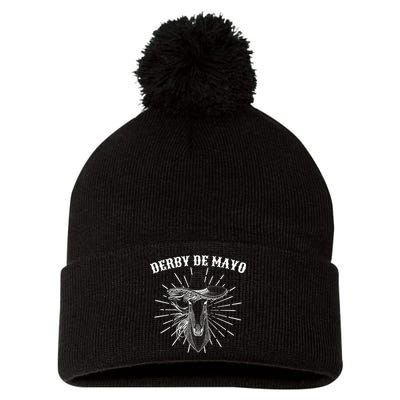 Derby De Mayo Horse  Pom Pom 12in Knit Beanie