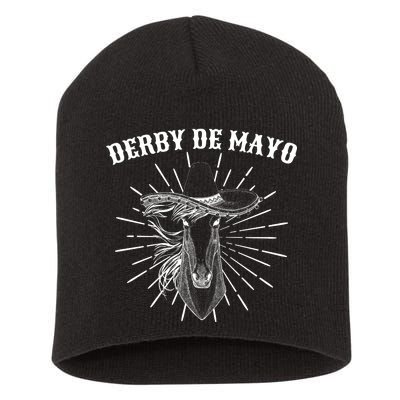 Derby De Mayo Horse  Short Acrylic Beanie