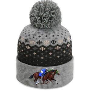 Derby Horse Racing The Baniff Cuffed Pom Beanie