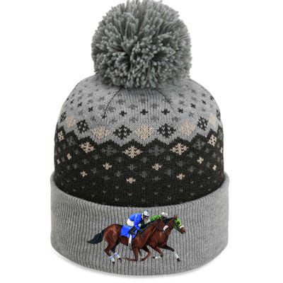 Derby Horse Racing The Baniff Cuffed Pom Beanie