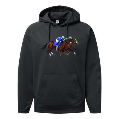 Derby Horse Racing Performance Fleece Hoodie