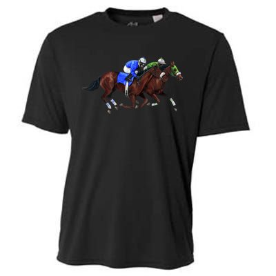 Derby Horse Racing Cooling Performance Crew T-Shirt