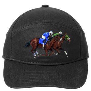 Derby Horse Racing 7-Panel Snapback Hat