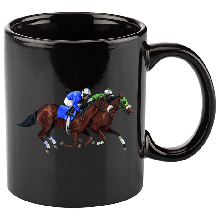Derby Horse Racing 11oz C Handle Ceramic Mug