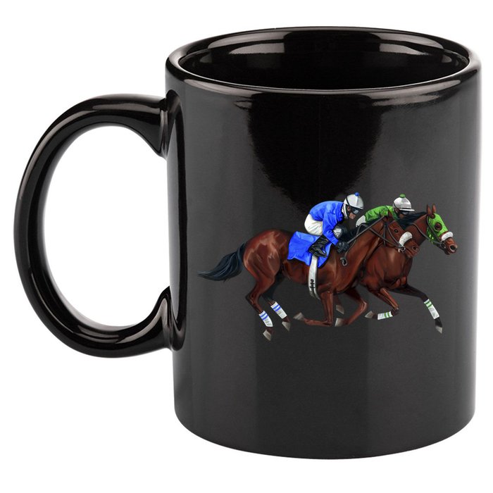 Derby Horse Racing 11oz C Handle Ceramic Mug