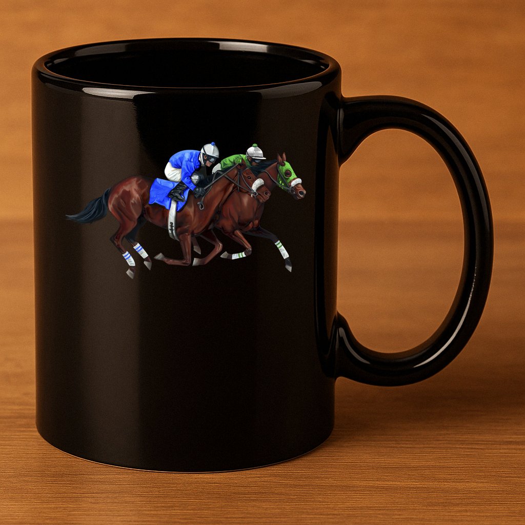Derby Horse Racing 11oz C Handle Ceramic Mug