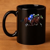 Derby Horse Racing 11oz C Handle Ceramic Mug