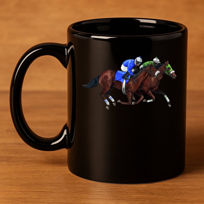 Derby Horse Racing 11oz C Handle Ceramic Mug