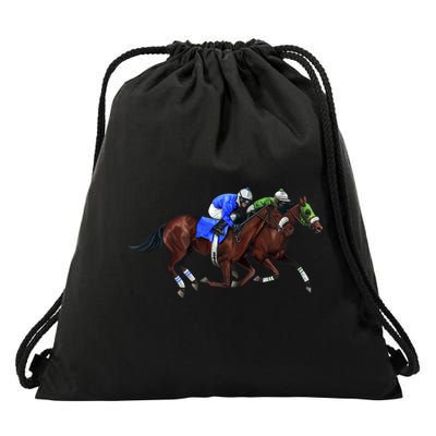 Derby Horse Racing Drawstring Bag