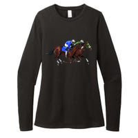 Derby Horse Racing Womens CVC Long Sleeve Shirt