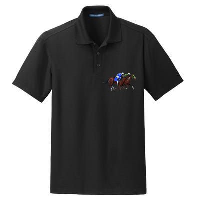 Derby Horse Racing Dry Zone Grid Polo