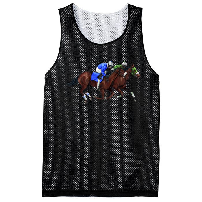 Derby Horse Racing Mesh Reversible Basketball Jersey Tank